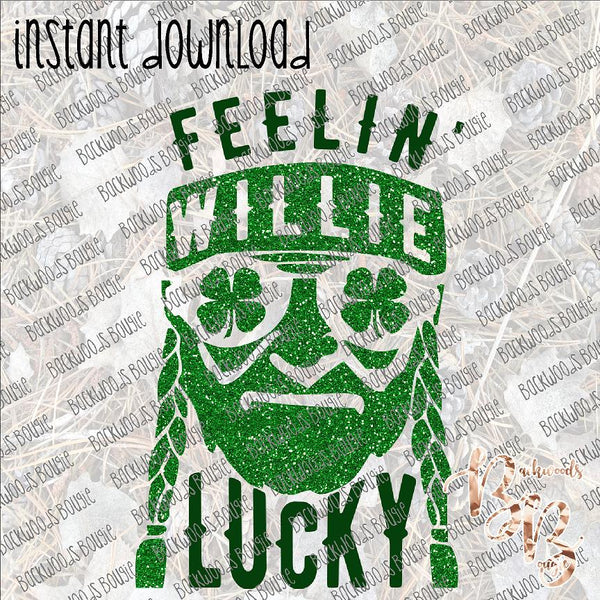 Feelin' Willie Lucky INSTANT DOWNLOAD print file PNG
