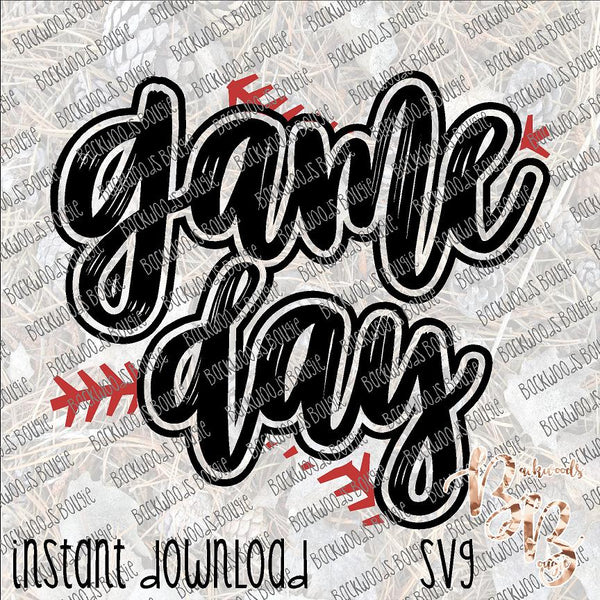 Game Day Stitches INSTANT DOWNLOAD cut file SVG