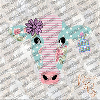 Girly Cow SUBLIMATION Transfer READY to PRESS