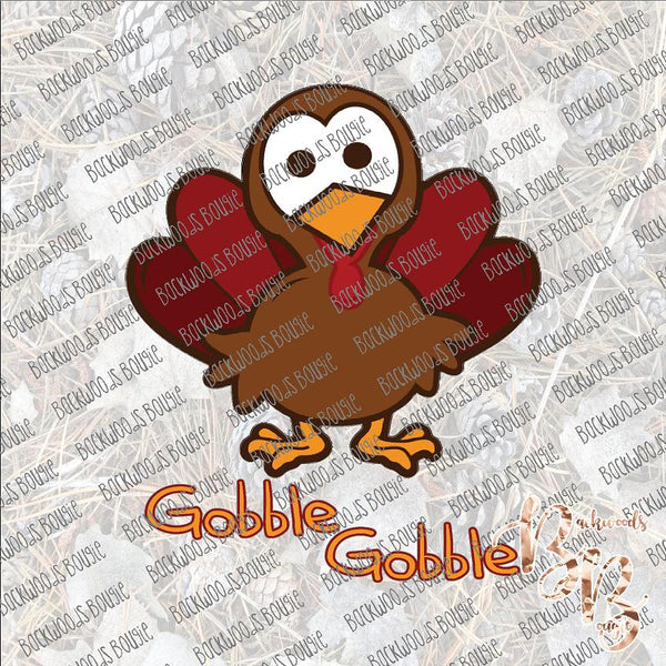 Gobble Gobble Turkey SUBLIMATION Transfer READY to PRESS