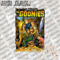 Goonies Movie Poster INSTANT DOWNLOAD print file PNG