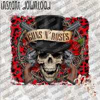 Guns N Roses INSTANT DOWNLOAD print file PNG