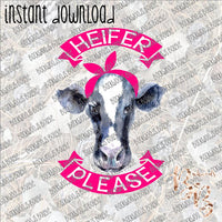 Heifer Please 2 INSTANT DOWNLOAD print file PNG