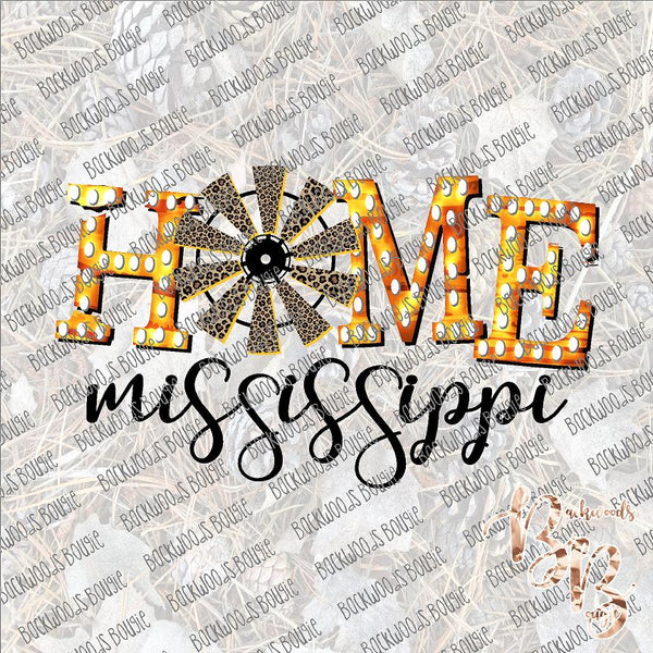 Home Mississippi Windmill SUBLIMATION Transfer READY to PRESS