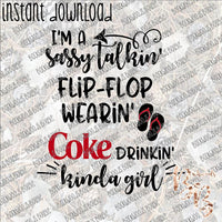 I'm a Sassy Talkin' ... Coke INSTANT DOWNLOAD print file PNG