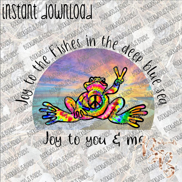 Joy to the Fishes INSTANT DOWNLOAD print file PNG