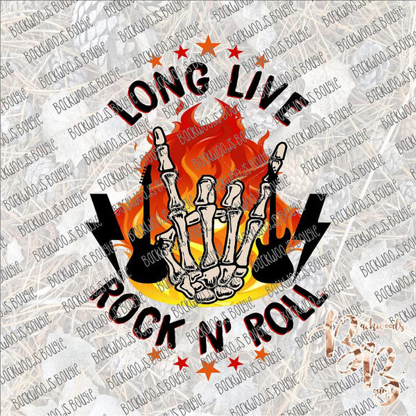 Long Live Rock N' Roll SUBLIMATION Transfer READY to PRESS