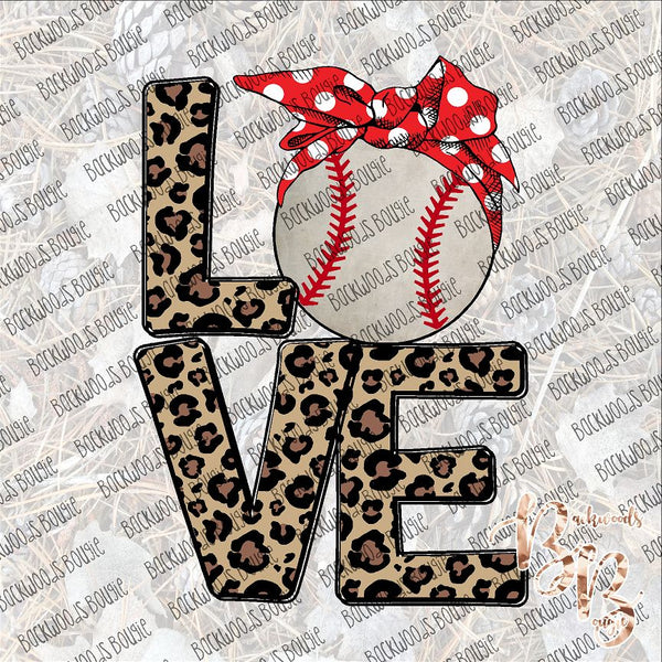 Love Baseball 2 SUBLIMATION Transfer READY to PRESS