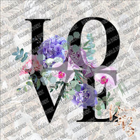 Love Floral SUBLIMATION Transfer READY to PRESS