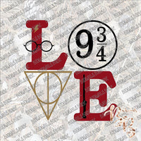 Love Harry Potter SUBLIMATION Transfer READY to PRESS