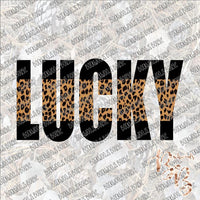 Lucky Leopard SUBLIMATION Transfer READY to PRESS