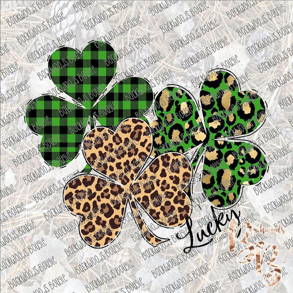 Lucky Clovers SUBLIMATION Transfer READY to PRESS