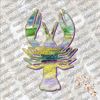 Mardi Gras Crawfish SUBLIMATION Transfer READY to PRESS