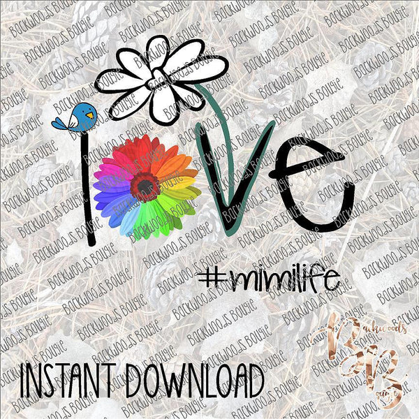 #mimilife (Love) INSTANT DOWNLOAD print file PNG