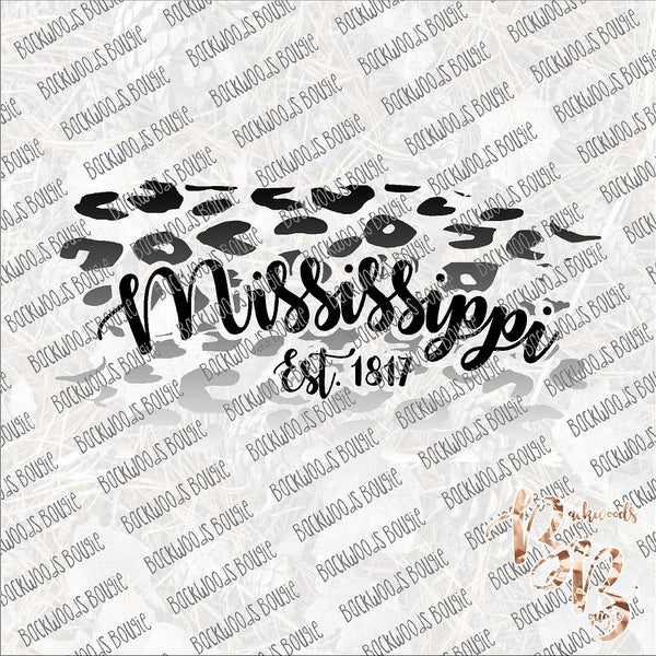 Mississippi Girl Est 1817 SUBLIMATION Transfer READY to PRESS