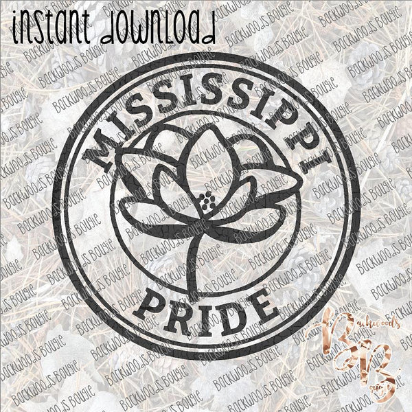 Mississippi Pride Magnolia INSTANT DOWNLOAD print file PNG