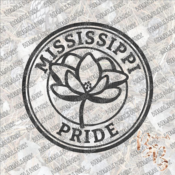 Mississippi Pride Magnolia SUBLIMATION Transfer READY to PRESS