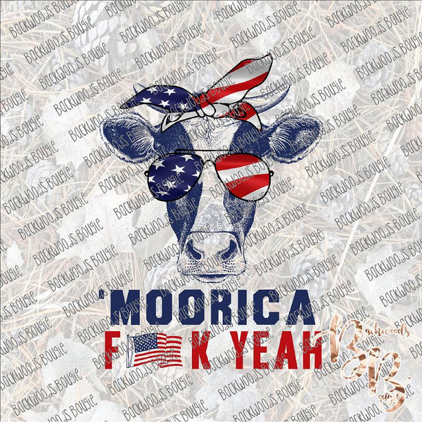 'Moorica F**K Yeah SUBLIMATION Transfer READY to PRESS