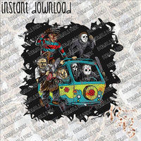 Murder Van INSTANT DOWNLOAD print file PNG