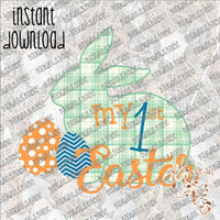 My First Easter INSTANT DOWNLOAD print file PNG