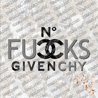 No Fucks Given SUBLIMATION Transfer READY to PRESS