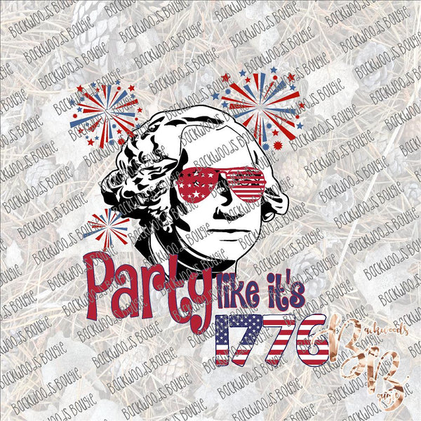 Party Like it's 1776 SUBLIMATION Transfer READY to PRESS