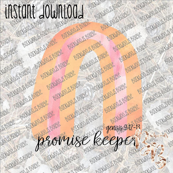 Promise Keeper Rainbow INSTANT DOWNLOAD print file PNG