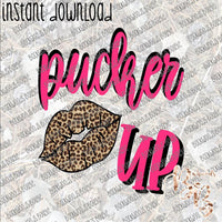 Pucker Up INSTANT DOWNLOAD print file PNG