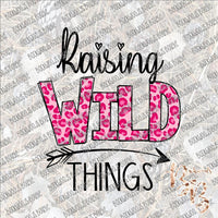 Raising Wild Things (girl) SUBLIMATION Transfer READY to PRESS