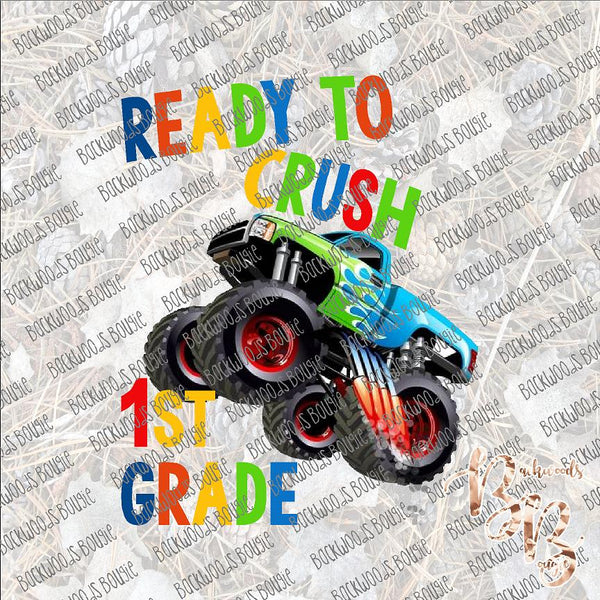 Ready to Crush 1st Grade SUBLIMATION Transfer READY to PRESS