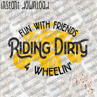 Fun with Friends (4wheeler) INSTANT DOWNLOAD print file PNG