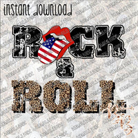 Rock and Roll INSTANT DOWNLOAD print file PNG