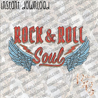 Rock & Roll Soul INSTANT DOWNLOAD print file PNG