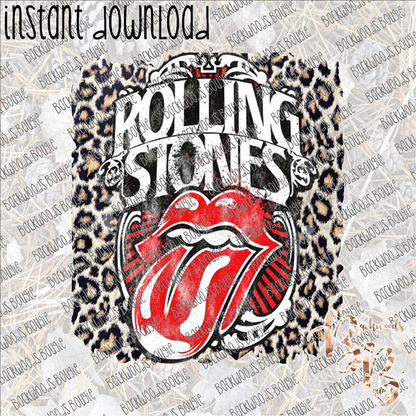 Rolling Stones INSTANT DOWNLOAD print file PNG