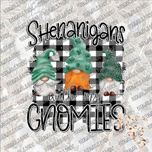 Shenanigans with my Gnomies SUBLIMATION Transfer READY to PRESS