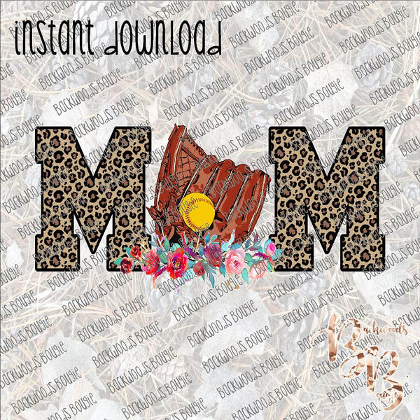 Softball Mom 2 INSTANT DOWNLOAD print file PNG