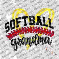 Softball Grandma SUBLIMATION Transfer READY to PRESS