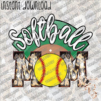 Softball Mom Diamond INSTANT DOWNLOAD print file PNG