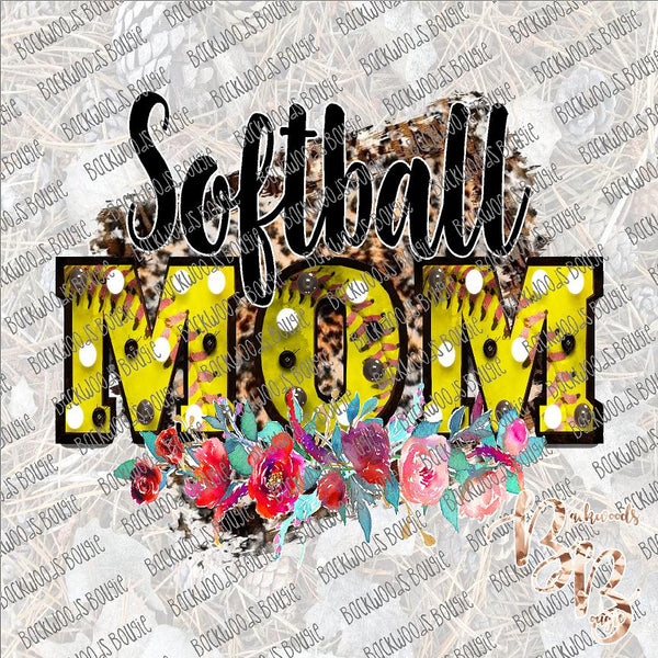 Softball Mom Marquee SUBLIMATION Transfer READY to PRESS