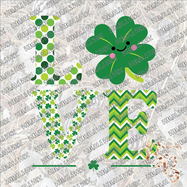 St Patrick's Day Love SUBLIMATION Transfer READY to PRESS