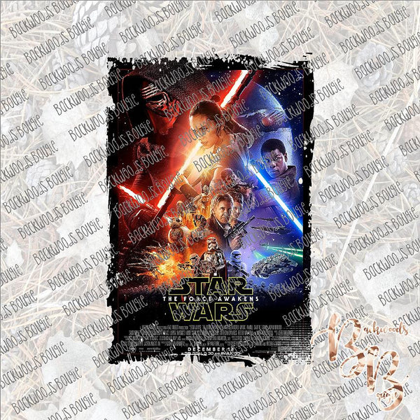 Star Wars Movie Poster SUBLIMATION Transfer READY to PRESS