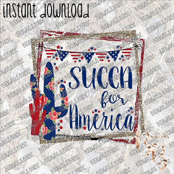 Succa for America INSTANT DOWNLOAD print file PNG