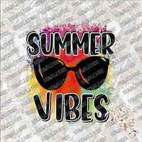 Summer Vibes Beach Brights SUBLIMATION Transfer READY to PRESS