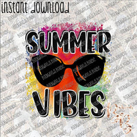 Summer Vibes Beach Brights INSTANT DOWNLOAD print file PNG