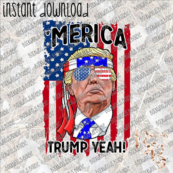 Trump Yeah INSTANT DOWNLOAD print file PNG