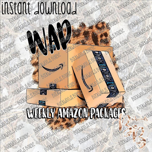 Weekly Amazon Packages INSTANT DOWNLOAD print file PNG