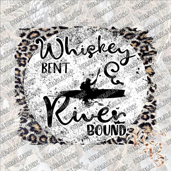 Whiskey Bent and River Bound SUBLIMATION Transfer READY to PRESS