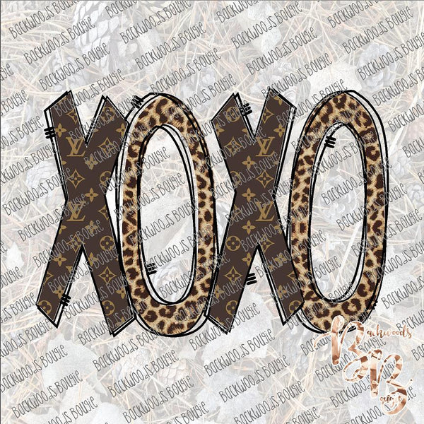 XOXO Leopard and Louis SUBLIMATION Transfer READY to PRESS